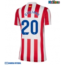 Camisa de Futebol Atletico Madrid Giuliano Simeone #20 Equipamento Principal Mulheres 2025-26 Manga Curta
